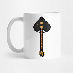 Pixel Poker Suit Spades Guitar Mug